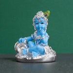 Load image into Gallery viewer, Makhan Chor Silver Plated with Blue Colour