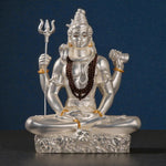 Load image into Gallery viewer, Silver Plated Shiva Statue