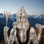 Load image into Gallery viewer, Silver Plated Shiva Statue