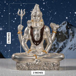 Load image into Gallery viewer, Silver Plated Shiva Statue