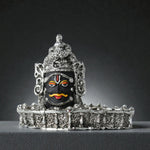 Load image into Gallery viewer, Mahakal Shivling Silver Plated Antique Finish