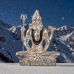 Load image into Gallery viewer, Silver Plated Shiva Statue