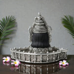 Load image into Gallery viewer, Mahakal Shivling Silver Plated Antique Finish