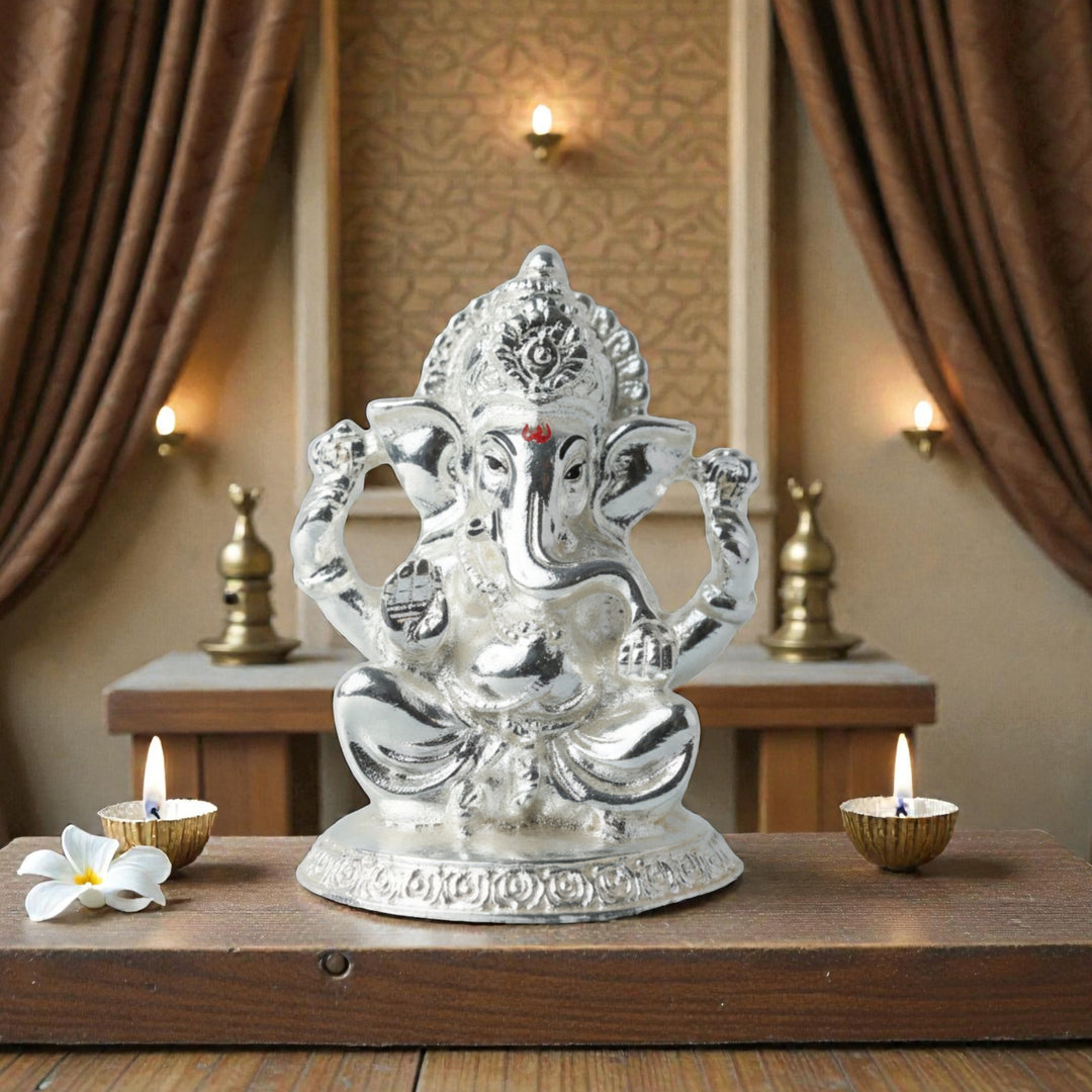 Silver Plated Ganpati