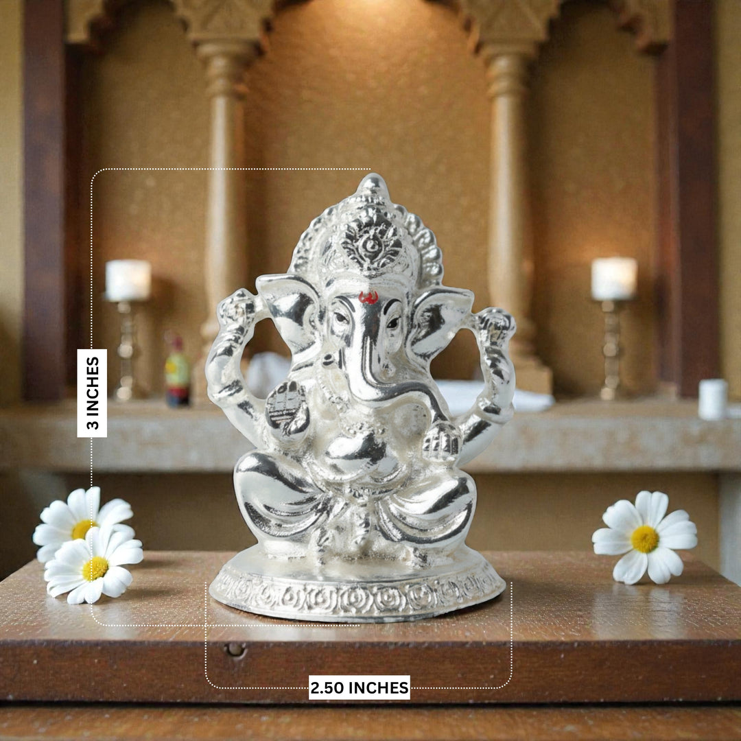 Silver Plated Ganpati