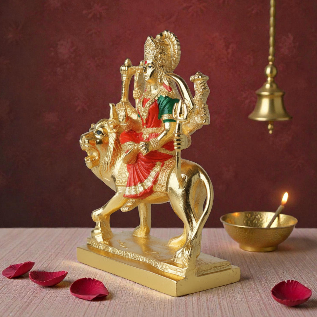 Gold  Plated Shera Vali Mata