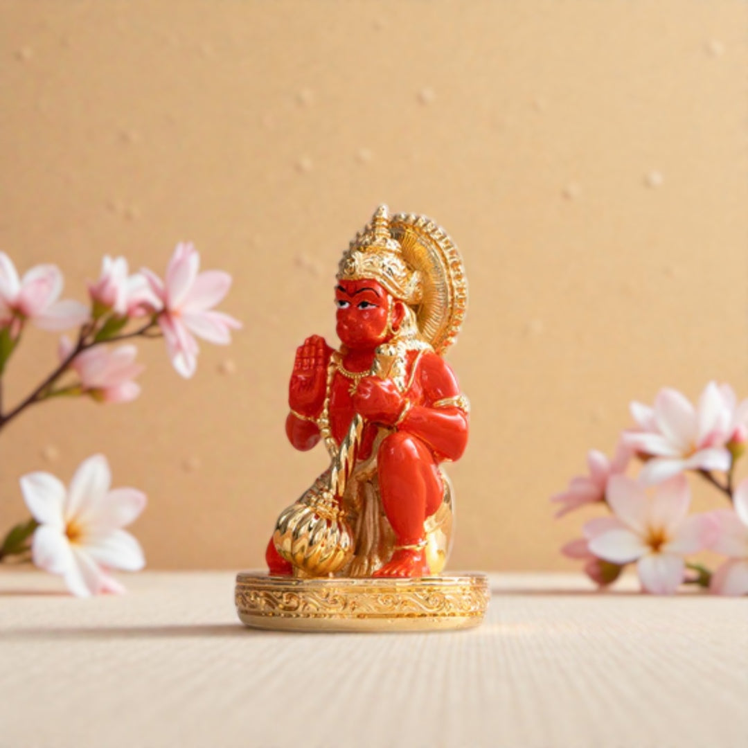 Gold Plated Ashirvad Hanuman