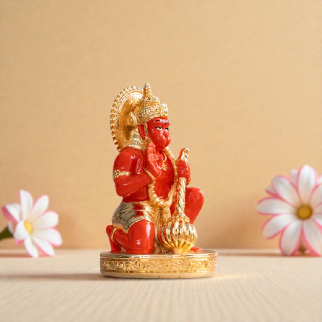 Gold Plated Ashirvad Hanuman